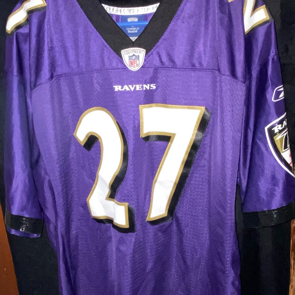 Reebok Purple and Black NFL Jersey - Picture 3 of 7